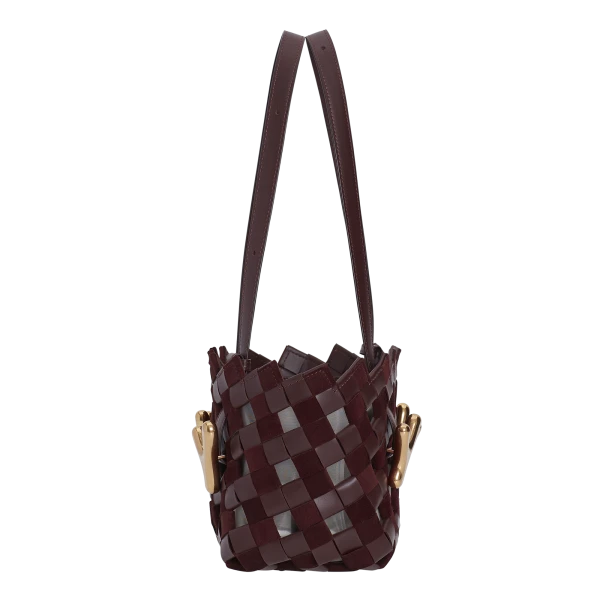 BOYY YY West 23 Woven Tote, Bordeaux Gaucho, view 4