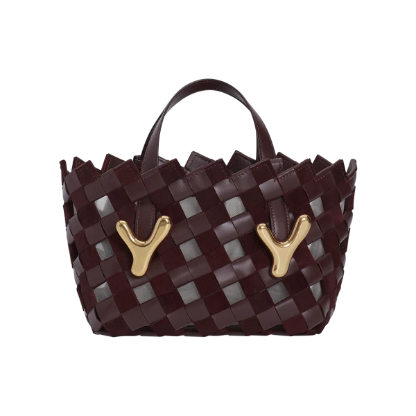BOYY YY West 23 Woven Tote, Bordeaux Gaucho