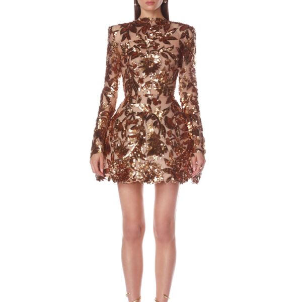 Bronx and Banco Dresses - Bronx and Banco Sequin Evening Dress - Natalie De'Banco Design - Shop at Coveti