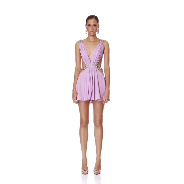 Bronx and Banco Brielle Diamond Lilac Mini Dress