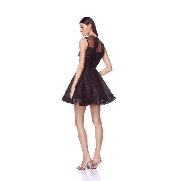 Bronx and Banco Charlotte Black Mini Dress, view 4