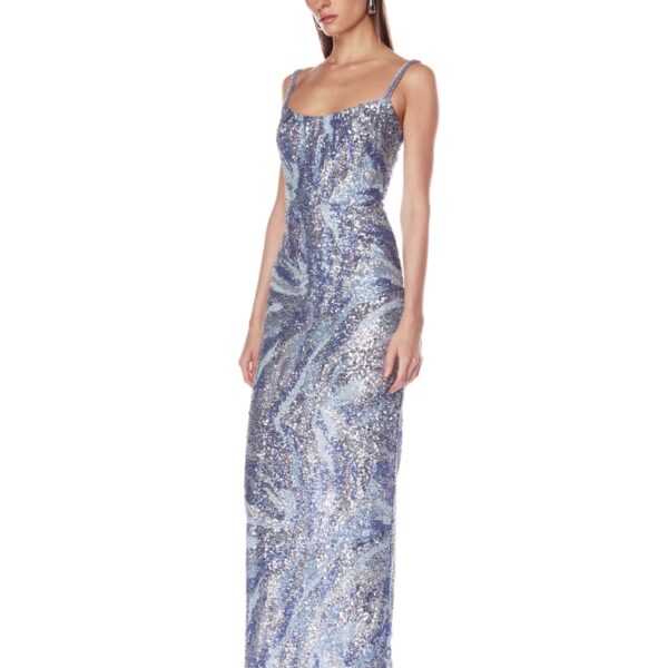 Bronx and Banco Dresses - Bronx and Banco Sequin Evening Dress - Natalie De'Banco Design - Shop at Coveti