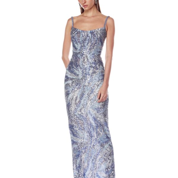 Bronx and Banco Dresses - Bronx and Banco Sequin Evening Dress - Natalie De'Banco Design - Shop at Coveti