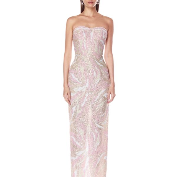 Bronx and Banco Dresses - Bronx and Banco Sequin Evening Dress - Natalie De'Banco Design - Shop at Coveti