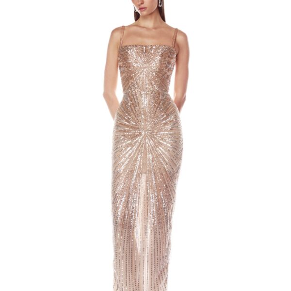Bronx and Banco Dresses - Bronx and Banco Sequin Evening Dress - Natalie De'Banco Design - Shop at Coveti