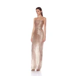 Bronx and Banco Dresses - Bronx and Banco Sequin Evening Dress - Natalie De'Banco Design - Shop at Coveti