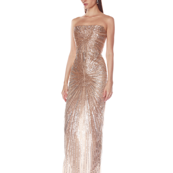 Bronx and Banco Dresses - Bronx and Banco Sequin Evening Dress - Natalie De'Banco Design - Shop at Coveti