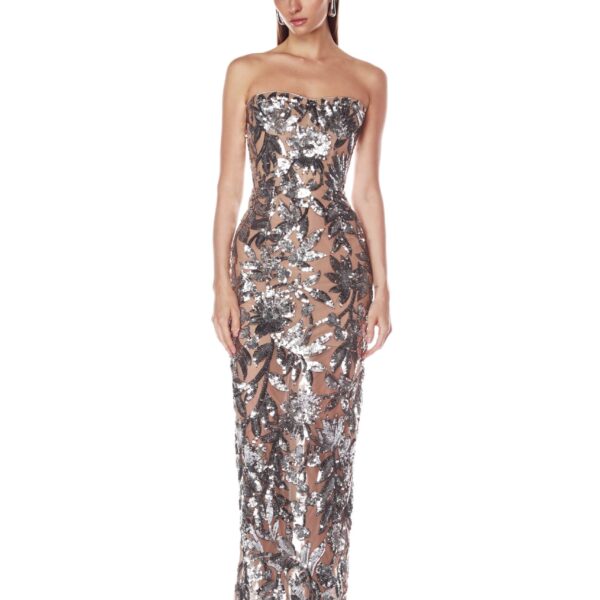 Bronx and Banco Dresses - Bronx and Banco Sequin Evening Dress - Natalie De'Banco Design - Shop at Coveti