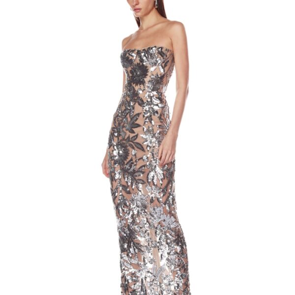 Bronx and Banco Dresses - Bronx and Banco Sequin Evening Dress - Natalie De'Banco Design - Shop at Coveti
