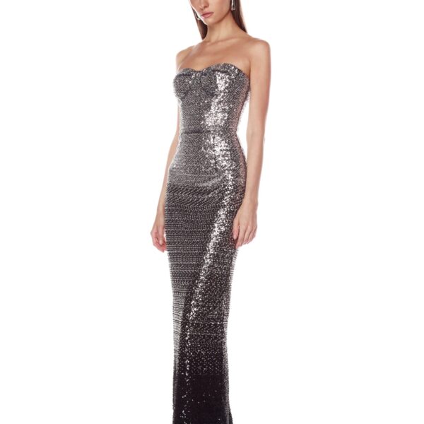 Bronx and Banco Dresses - Bronx and Banco Sequin Evening Dress - Natalie De'Banco Design - Shop at Coveti