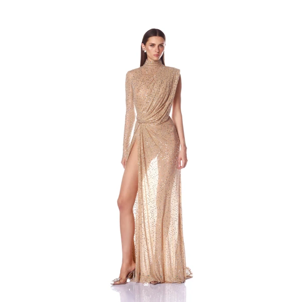 Bronx and Banco Diana One Shoulder Gown, view 2