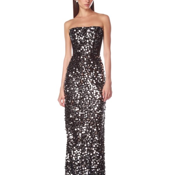 Bronx and Banco Dresses - Bronx and Banco Sequin Evening Dress - Natalie De'Banco Design - Shop at Coveti