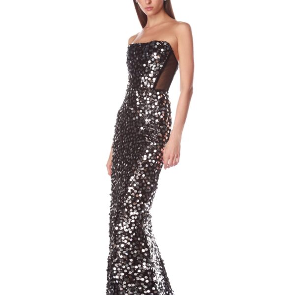 Bronx and Banco Dresses - Bronx and Banco Sequin Evening Dress - Natalie De'Banco Design - Shop at Coveti