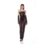 Bronx and Banco Dresses - Bronx and Banco Sequin Evening Dress - Natalie De'Banco Design - Shop at Coveti