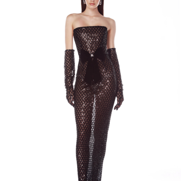 Bronx and Banco Dresses - Bronx and Banco Sequin Evening Dress - Natalie De'Banco Design - Shop at Coveti
