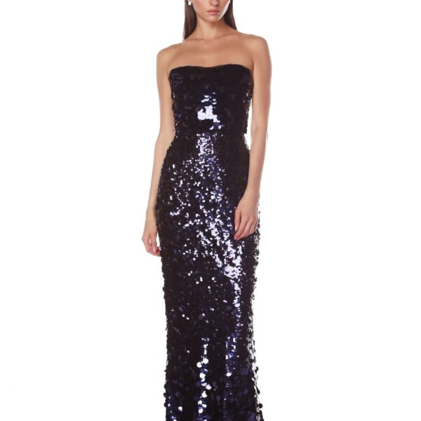 Bronx and Banco Dresses - Bronx and Banco Sequin Evening Dress - Natalie De'Banco Design - Shop at Coveti