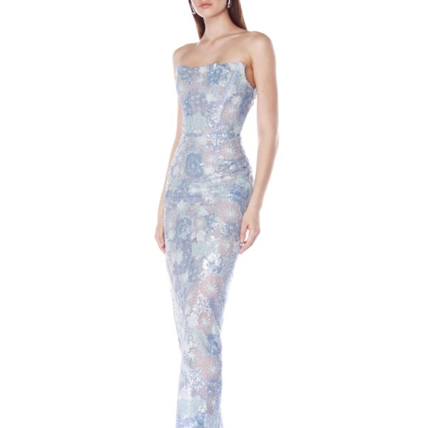 Bronx and Banco Dresses - Bronx and Banco Sequin Evening Dress - Natalie De'Banco Design - Shop at Coveti