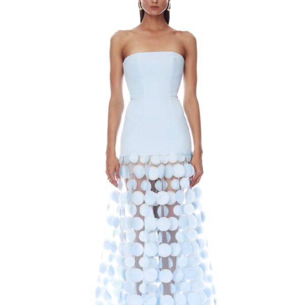 Harper Strapless Powder Blue Gown