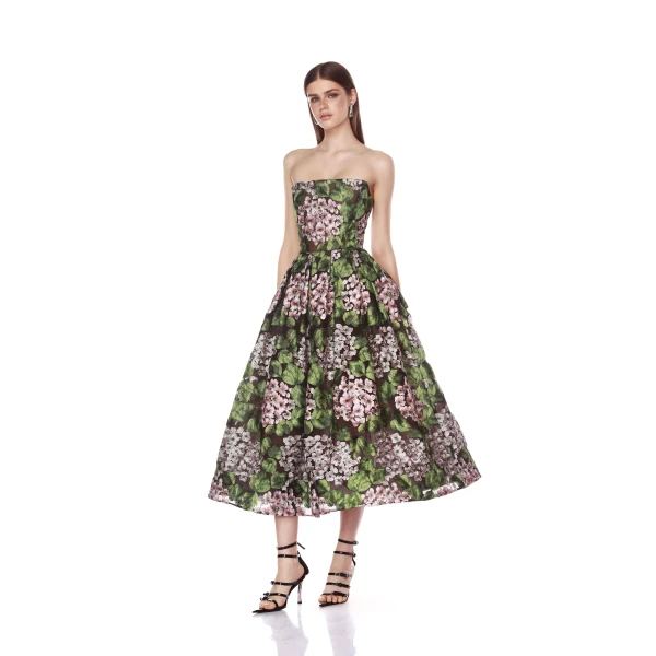 Bronx and Banco Kate Strapless Midi Dress, view 2
