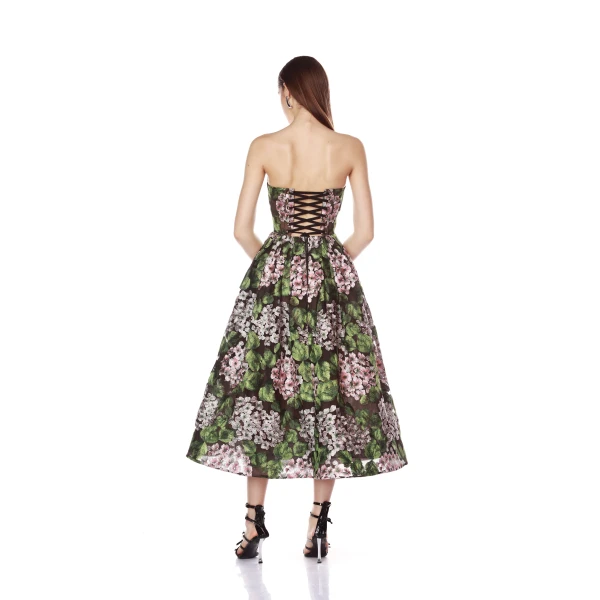 Bronx and Banco Kate Strapless Midi Dress, view 3