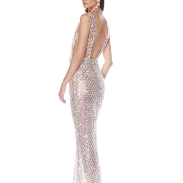 Bronx and Banco Dresses - Bronx and Banco Sequin Evening Dress - Natalie De'Banco Design - Shop at Coveti