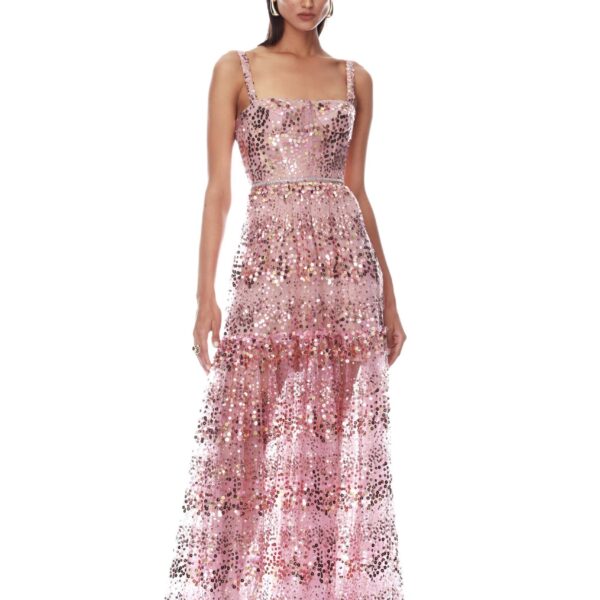 Bronx and Banco Dresses - Bronx and Banco Sequin Evening Dress - Natalie De'Banco Design - Shop at Coveti