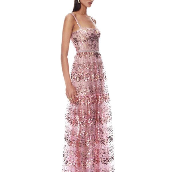 Bronx and Banco Dresses - Bronx and Banco Sequin Evening Dress - Natalie De'Banco Design - Shop at Coveti