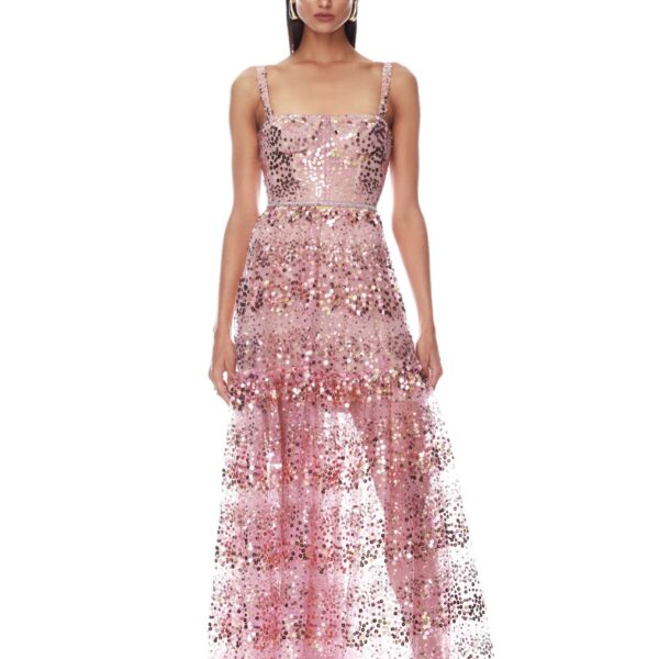 Midnight Embellished Blush Gown
