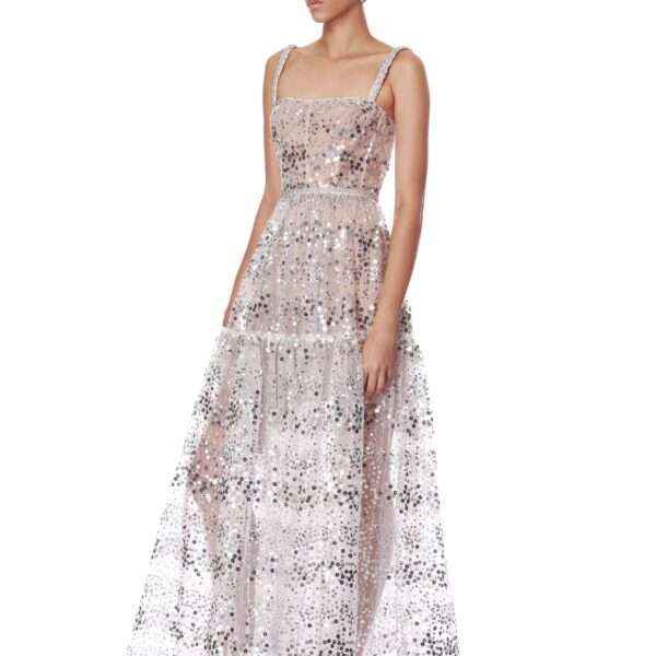 Bronx and Banco Dresses - Bronx and Banco Sequin Evening Dress - Natalie De'Banco Design - Shop at Coveti