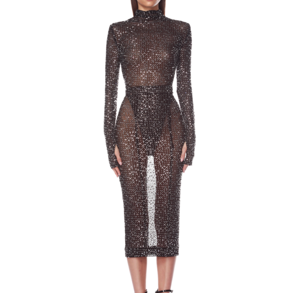 Bronx and Banco Bodysuit - Bronx and Banco Sequin Evening Dress - Natalie De'Banco Design - Shop at Coveti