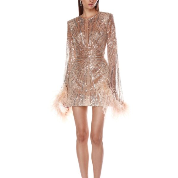 Bronx and Banco Dresses - Bronx and Banco Sequin Evening Dress - Natalie De'Banco Design - Shop at Coveti