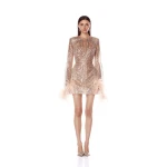 Bronx and Banco Dresses - Bronx and Banco Sequin Evening Dress - Natalie De'Banco Design - Shop at Coveti