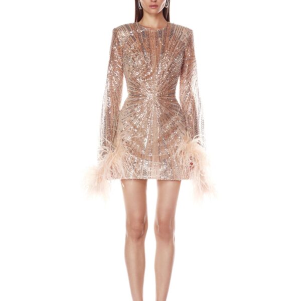 Bronx and Banco Dresses - Bronx and Banco Sequin Evening Dress - Natalie De'Banco Design - Shop at Coveti
