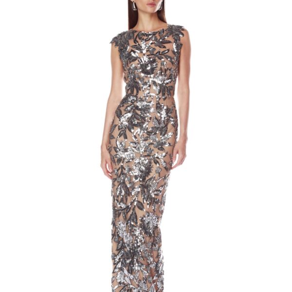 Bronx and Banco Dresses - Bronx and Banco Sequin Evening Dress - Natalie De'Banco Design - Shop at Coveti