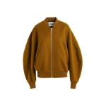 Essentiel Antwerp Brown oversized wool bomber jacket - Essentiel Antwerp Jackets - Colorful Belgian Design - Shop at Coveti