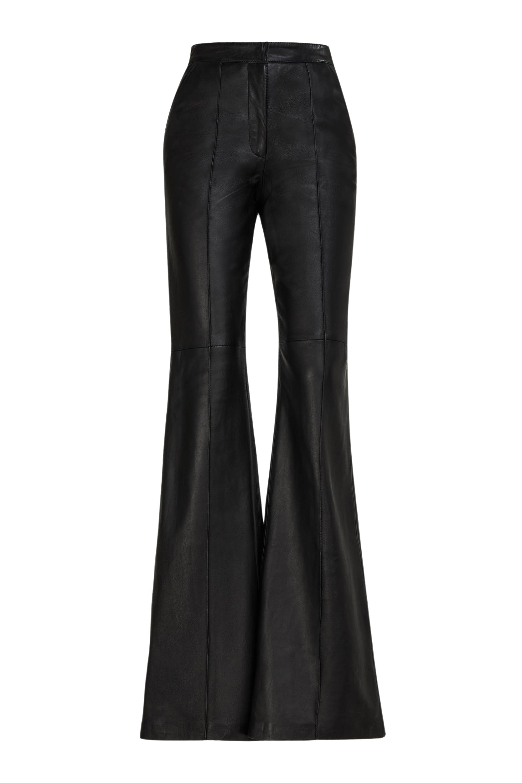 Costarellos Carmina Leather Wide-Leg Trousers