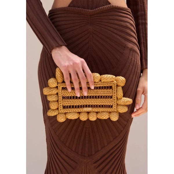 Cult Gaia Akira Clutch - Cult Gaia Clutch Bags - Bamboo & Acrylic Bags - Shop at Coveti