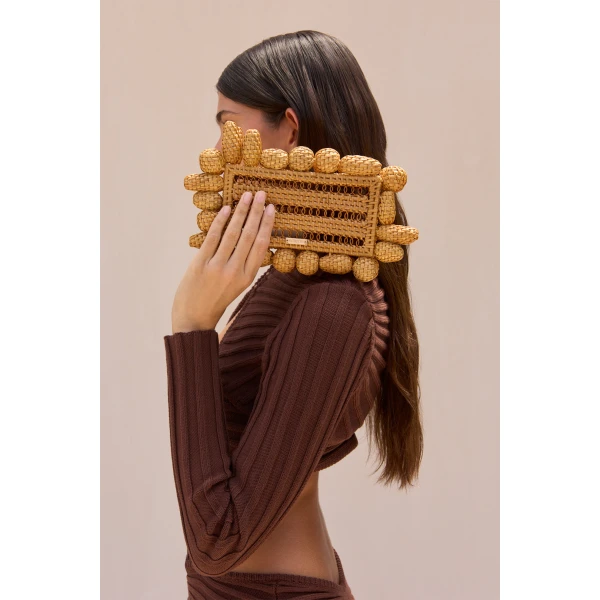 Cult Gaia Akira Clutch - Cult Gaia Clutch Bags - Bamboo & Acrylic Bags - Shop at Coveti