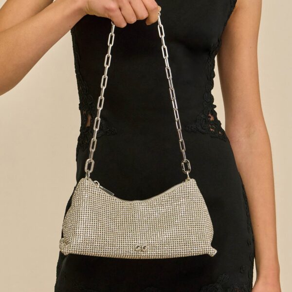 Cult Gaia Osa Rhinestone Shoulder Bag - Cult Gaia Shoulder & Crossbody Bags - Bamboo & Acrylic Bags - Shop at Coveti