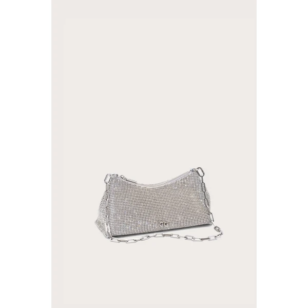 Cult Gaia Osa Rhinestone Shoulder Bag, view 3