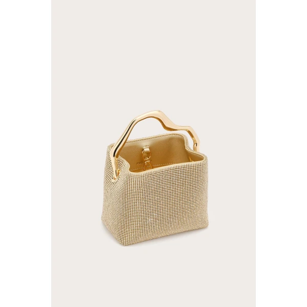 Cult Gaia Solene Mini Rhinestone Bag, view 4