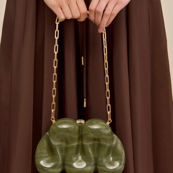 Cult Gaia Squiggle Clutch - Cult Gaia Clutch Bags - Bamboo & Acrylic Bags - Shop at Coveti