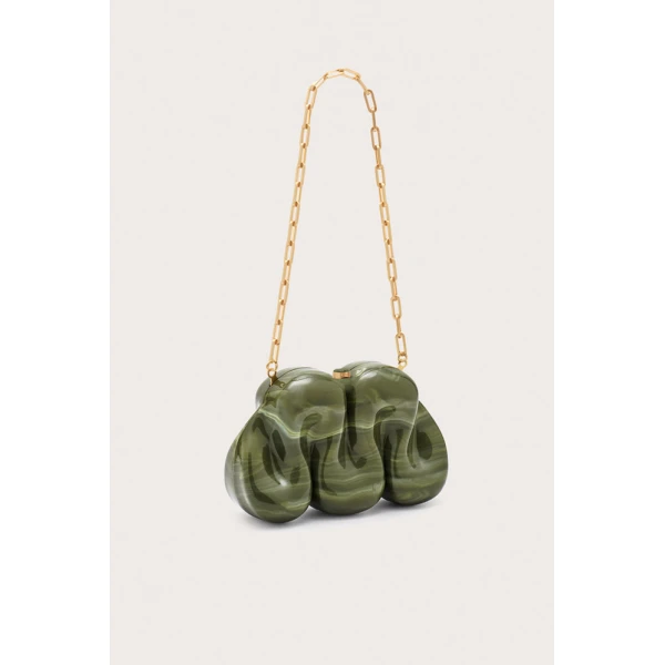 Cult Gaia Squiggle Clutch - Cult Gaia Clutch Bags - Bamboo & Acrylic Bags - Shop at Coveti