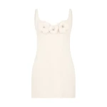 David Koma 3D Flower Denim Mini Dress