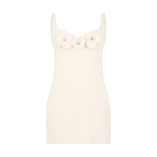 David Koma 3D Flower Denim Mini Dress