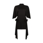 David Koma 3D Lace Flower Jersey Mini Dress