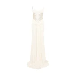 David Koma 3D Lace Flower Mesh Gown