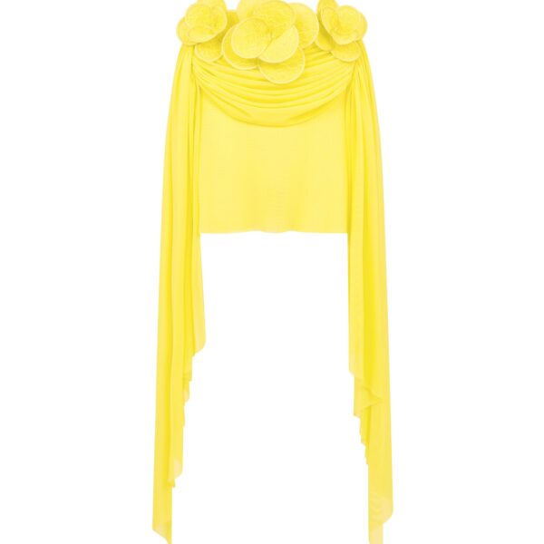 David Koma 3D Lace Flower Mesh Mini Skirt