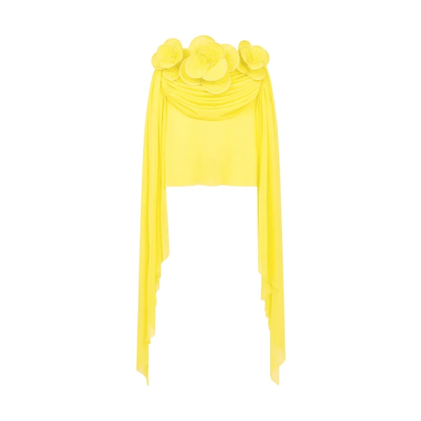 David Koma 3D Lace Flower Mesh Mini Skirt