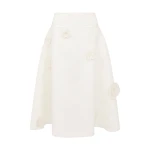 David Koma 3D Lace Flower Midi Skirt